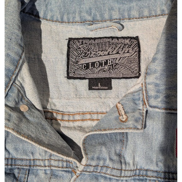 Brooklyn Cloth L Light Wash Denim Trucker Jacket - Picture 2 of 4